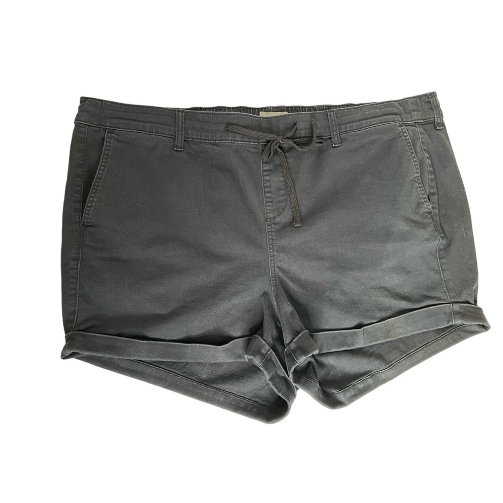 Torrid Elastic Waist Rolled Hem Black Women's 3X 22-24‎